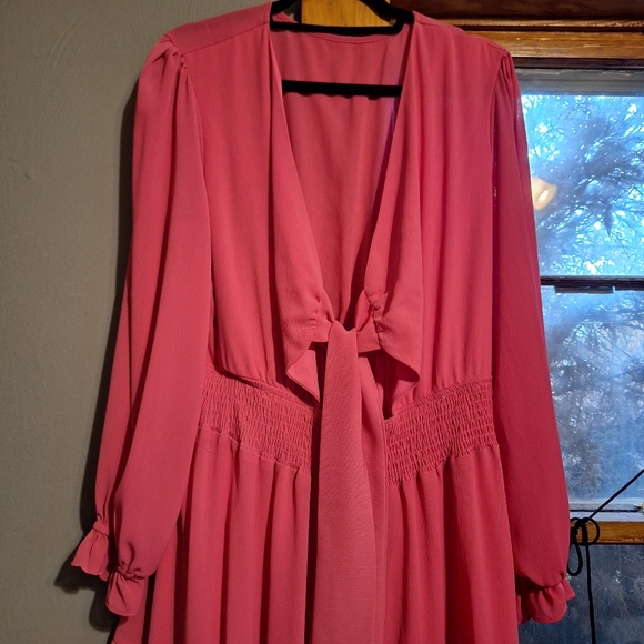 Pink Ruffle Dress - Picture 2 of 6